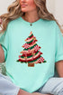 Faux Yarn Candy Cane Wishes Comfort Colors Adult Ring-Spun Cotton Tee