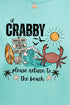 Crabby Beach Comfort Colors Adult Ring-Spun Cotton Tee