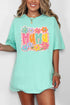 Floral Painted Mama Comfort Colors Adult Ring-Spun Cotton Tee