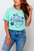Flower Be Happy Comfort Colors Adult Ring-Spun Cotton Tee