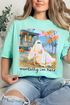 Ghost Mentally I'm Here Comfort Colors Adult Ring-Spun Cotton Tee