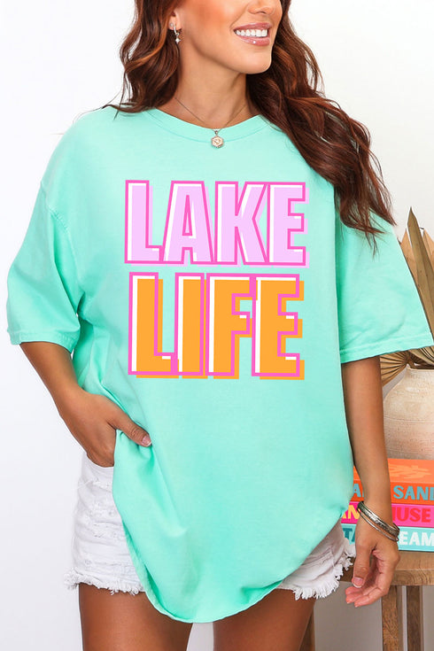 Golden Hour Lake Life Comfort Colors Adult Ring-Spun Cotton Tee
