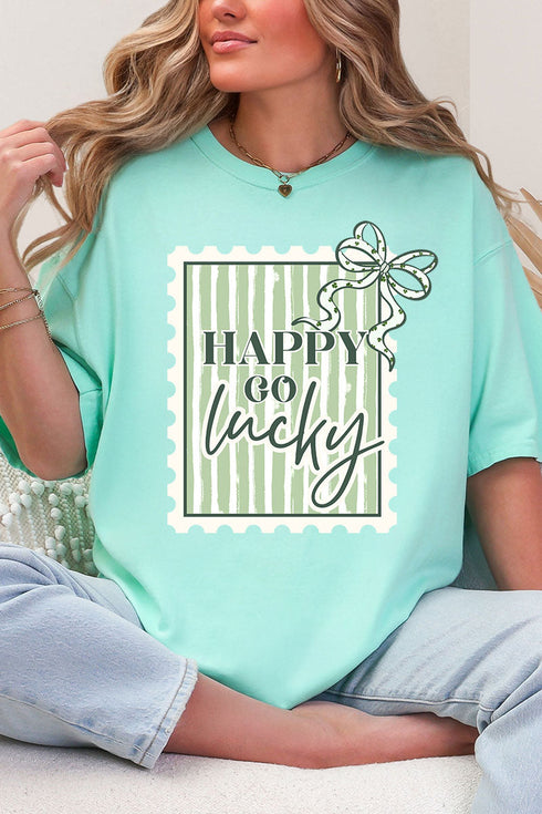 Happy Go Lucky Comfort Colors Adult Ring-Spun Cotton Tee