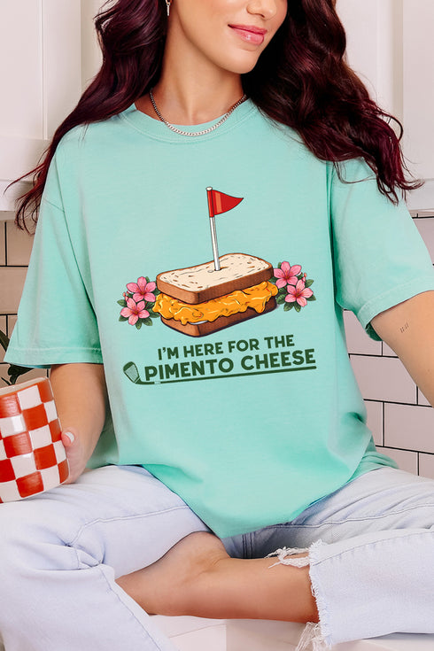 Here For The Pimento Cheese Comfort Colors Adult Ring-Spun Cotton Tee