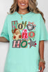 Ho Ho Retro Christmas Comfort Colors Adult Ring-Spun Cotton Tee