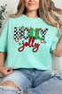 Holly Jolly Boots Comfort Colors Adult Ring-Spun Cotton Tee