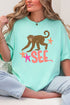 Monkey See, Monkey Do Full Front & Back Comfort Colors Adult Ring-Spun Cotton Tee