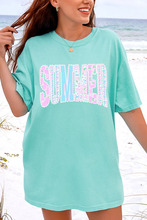 Seaside Lace Series Comfort Colors Adult Ring-Spun Cotton Tee