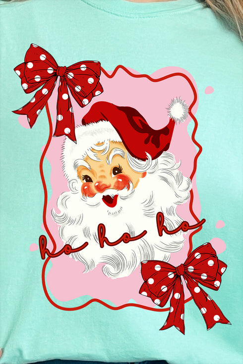 Preppy Santa Coquette Comfort Colors Adult Ring-Spun Cotton Tee