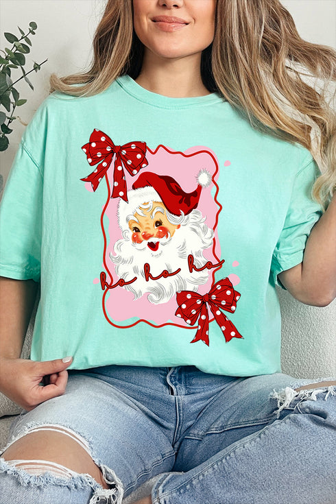 Preppy Santa Coquette Comfort Colors Adult Ring-Spun Cotton Tee
