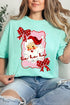 Preppy Santa Coquette Comfort Colors Adult Ring-Spun Cotton Tee