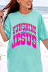Radiant Sunshine And Jesus Comfort Colors Adult Ring-Spun Cotton Tee