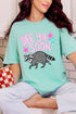 See You Soon Raccoon Full Front & Back Design Comfort Colors Adult Ring-Spun Cotton Tee