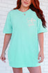 Southern By Grace Ruffle Front & Back Comfort Colors Adult Ring-Spun Cotton Tee