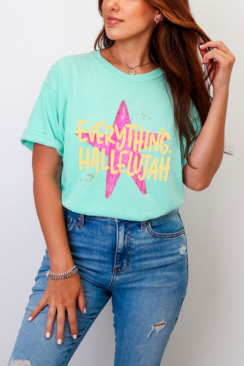 Star Everything Hallelujah Comfort Colors Adult Ring-Spun Cotton Tee