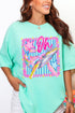 Striped Oh Whale Comfort Colors Adult Ring-Spun Cotton Tee