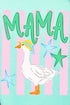 Striped Stars Mama Goose Comfort Colors Adult Ring-Spun Cotton Tee
