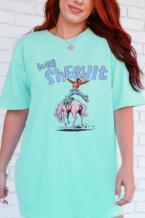 Well Sheeyit Cowboy Comfort Colors Adult Ring-Spun Cotton Tee