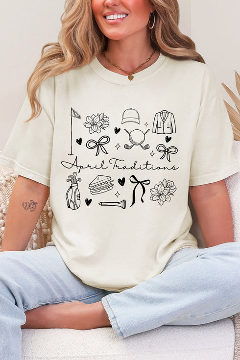 April Traditions Comfort Colors Adult Ring-Spun Cotton Tee