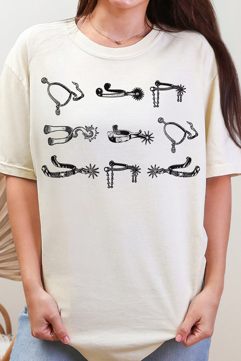 Boot Spurs Comfort Colors Adult Ring-Spun Cotton Tee