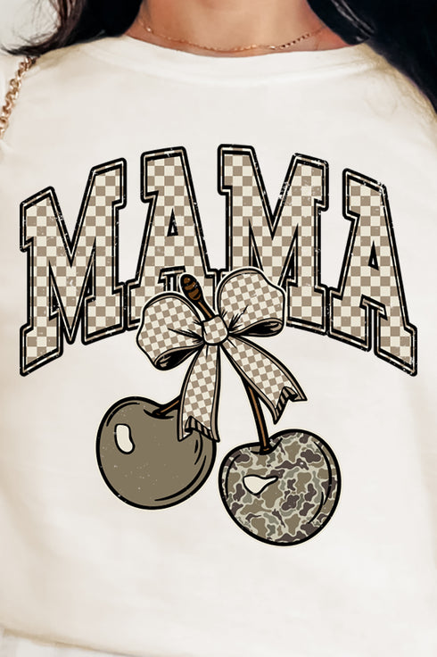 Cherry Luxe Mama Comfort Colors Adult Ring-Spun Cotton Tee