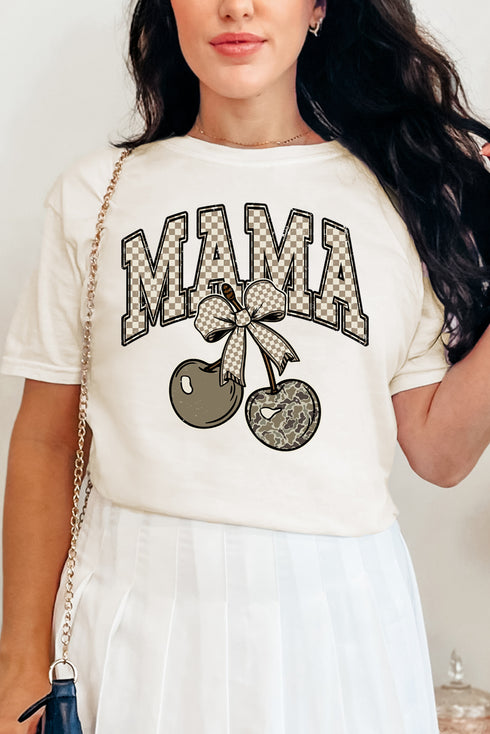 Cherry Luxe Mama Comfort Colors Adult Ring-Spun Cotton Tee