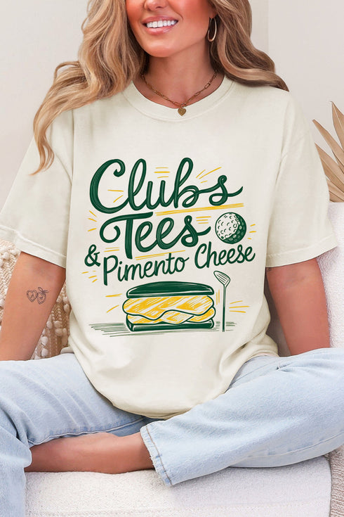 Clubs, Tees & Pimento Cheese Comfort Colors Adult Ring-Spun Cotton Tee