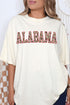 Crimson Alabama Camo Comfort Colors Adult Ring-Spun Cotton Tee