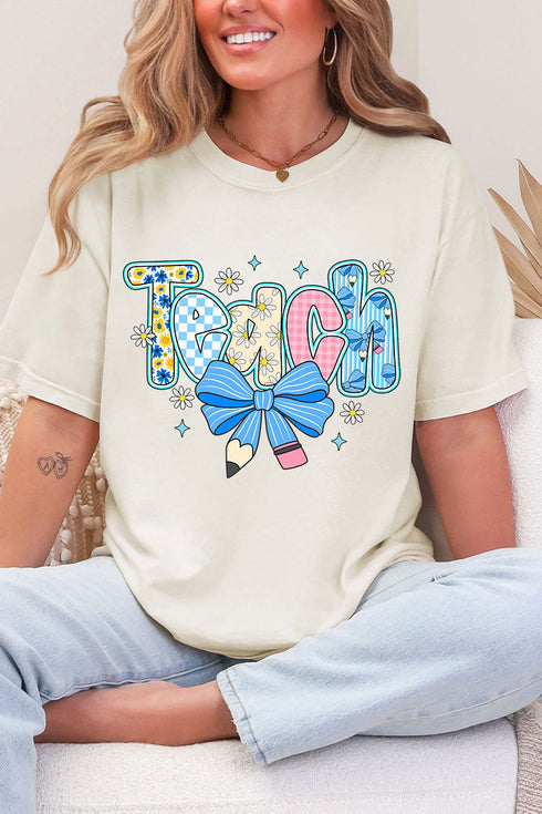 Daisy Days Teach Comfort Colors Adult Ring-Spun Cotton Tee