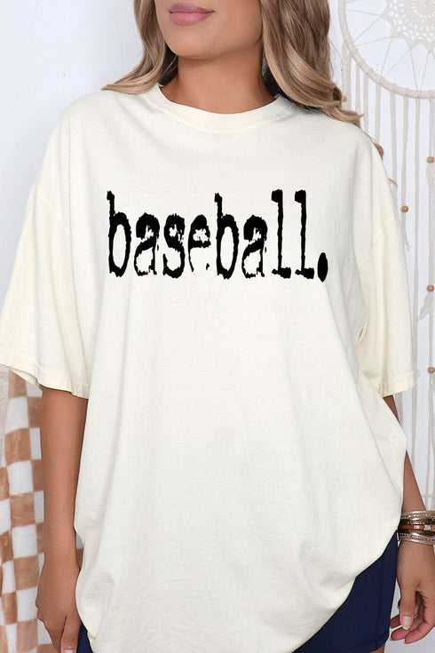 Distressed Baseball. Comfort Colors Adult Ring-Spun Cotton Tee