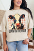 Down On the Farm Cow Comfort Colors Adult Ring-Spun Cotton Tee