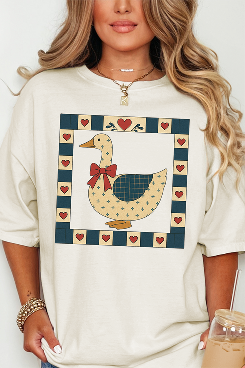 Farmhouse Folk Goose Comfort Colors Adult Ring-Spun Cotton Tee