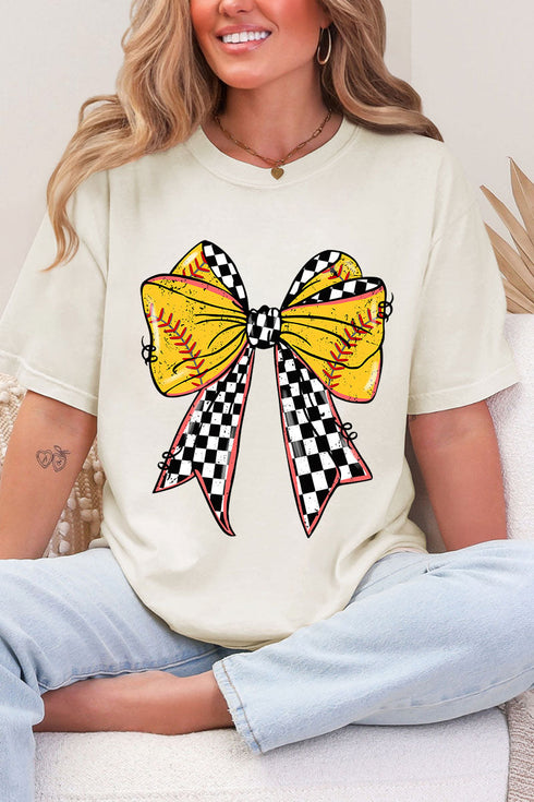 Fastpitch Check Comfort Colors Adult Ring-Spun Cotton Tee