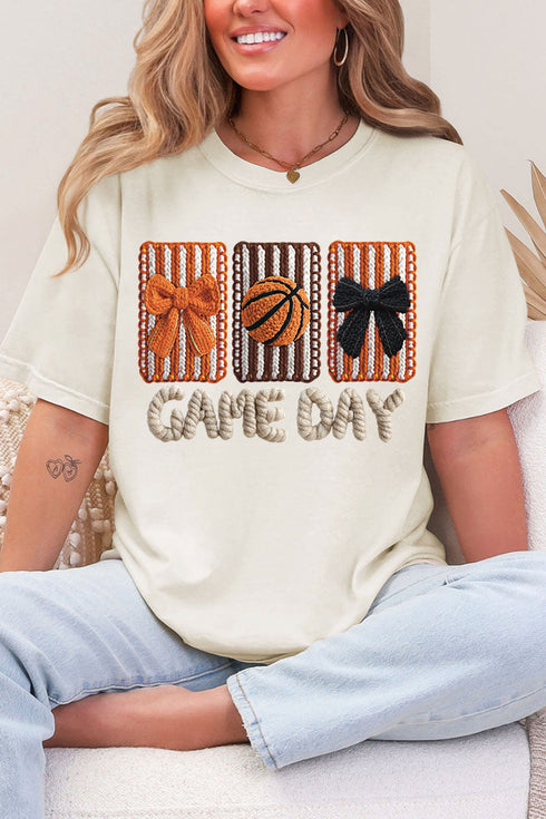 Faux Yarn Coquette Game Day Comfort Colors Adult Ring-Spun Cotton Tee