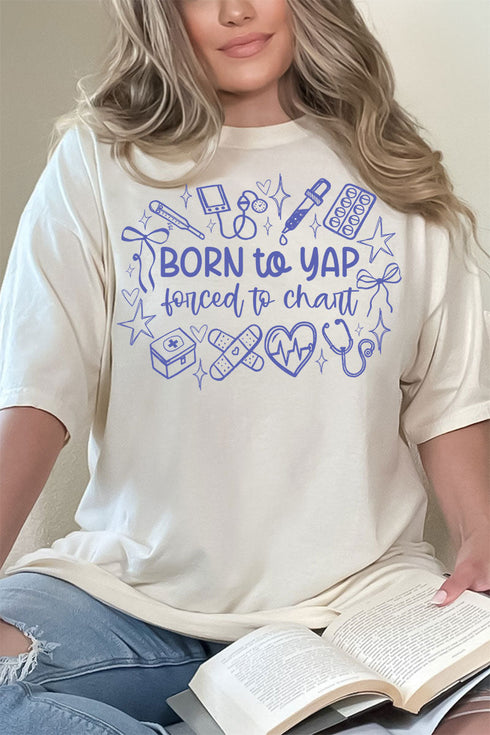 Forced To Chart Comfort Colors Adult Ring-Spun Cotton Tee