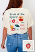 Got Fruit? Fruit Of The Spirit Front & Back Design Comfort Colors Adult Ring-Spun Cotton Tee