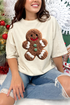Faux Yarn Gingerbread Kisses Comfort Colors Adult Ring-Spun Cotton Tee
