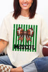 Personalized Green Varsity Bow Comfort Colors Adult Ring-Spun Cotton Tee *Enter Mascot Name