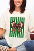 Green Varsity Bow Comfort Colors Adult Ring-Spun Cotton Tee