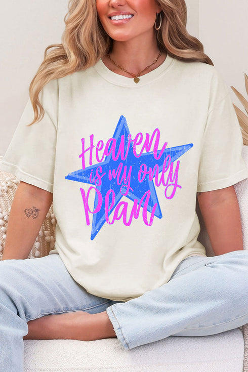 Heaven Is My Only Plan Comfort Colors Adult Ring-Spun Cotton Tee