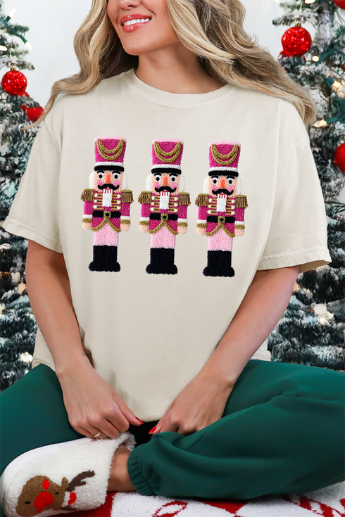 Faux Yarn Holiday Guard Nutcracker Comfort Colors Adult Ring-Spun Cotton Tee