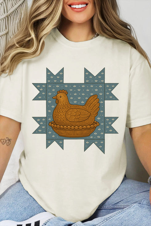 Homestead Hen Comfort Colors Adult Ring-Spun Cotton Tee