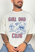 Happily Outnumbered Girl Dad Club Comfort Colors Adult Ring-Spun Cotton Tee