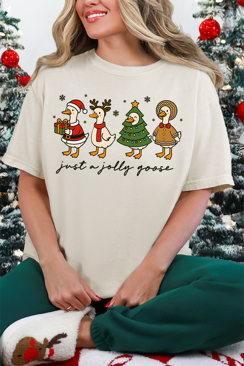Just A Jolly Goose Comfort Colors Adult Ring-Spun Cotton Tee