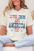 Retro Loves Jesus & America Too Comfort Colors Adult Ring-Spun Cotton Tee