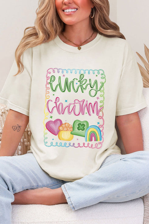 Lucky And Cute Comfort Colors Adult Ring-Spun Cotton Tee