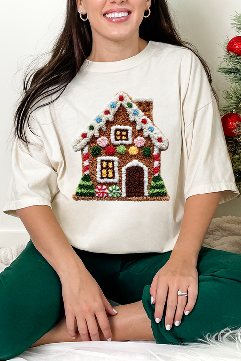 Faux Yarn Merry Manor Comfort Colors Adult Ring-Spun Cotton Tee