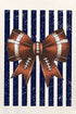 Navy Varsity Bow Comfort Colors Adult Ring-Spun Cotton Tee