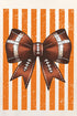 Orange Varsity Bow Comfort Colors Adult Ring-Spun Cotton Tee