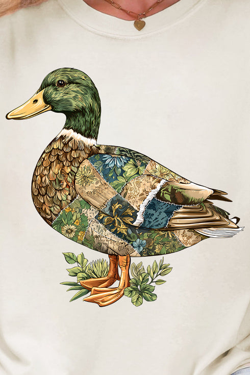 Patchwork Mallard Comfort Colors Adult Ring-Spun Cotton Tee